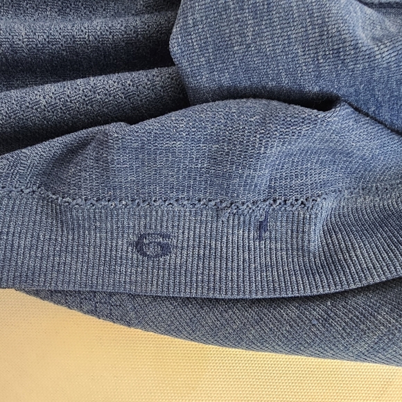 Lululemon Ebb & Flow Racerback Tank Size 6 Poseidon Blue Hydra Blue - Picture 11 of 15